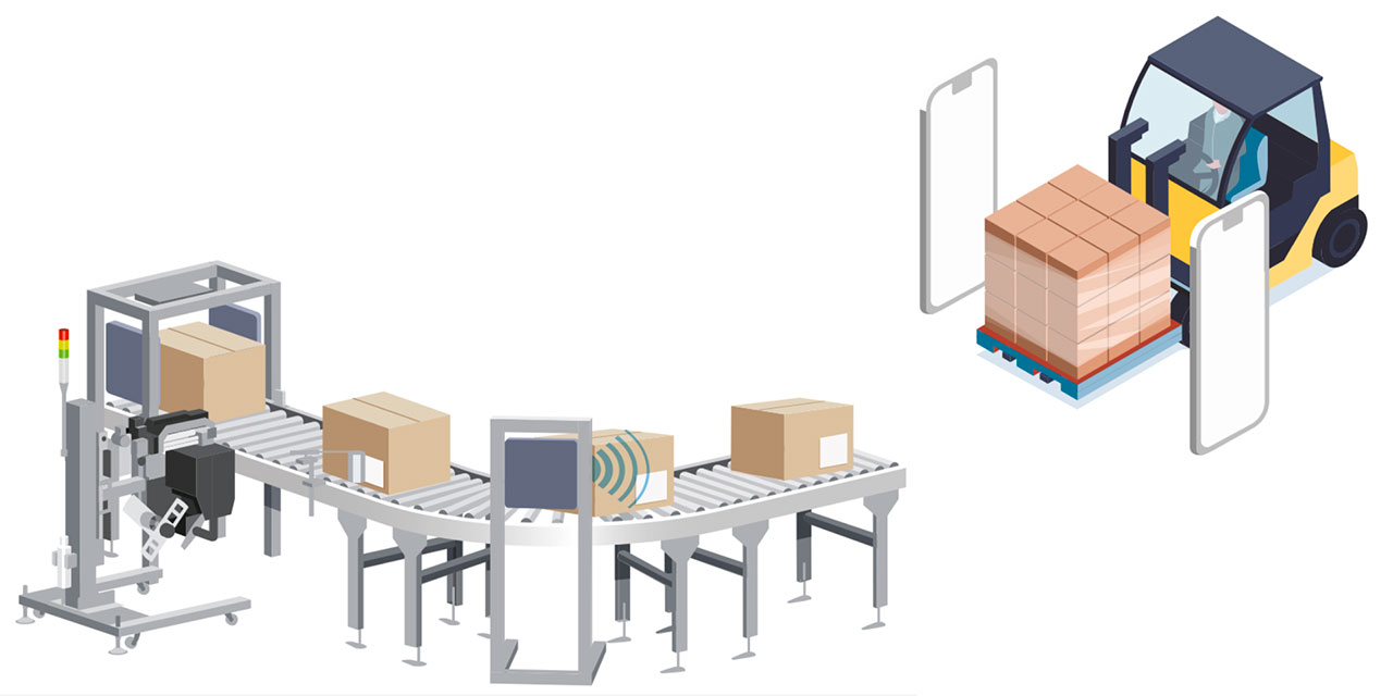 Varchi e postazioni di lavoro RFId e NFC